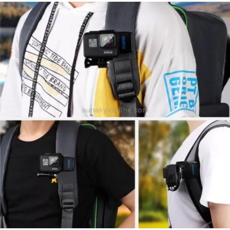 Siksnas stiprinājums RUIGPRO DCA6908 DJI Osmo Action — 360° rotācija, viegls
