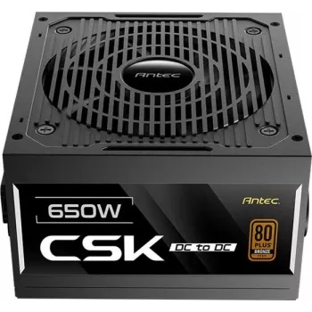 Antec Cuprum Strike CSK DC ATX barošanas bloks - 650W (Melns) (0-761345-20107-0)