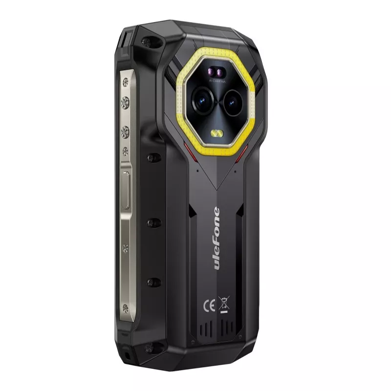 Ulefone Armor Mini 20 viedtālrunis, 4,7 collu, Helio G99, 8GB RAM, 256GB, 6200 mAh, Android 14, melns
