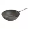 Wok/panna Ballarini 75002-815-0 Apaļa Antracīta 30 cm, alumīnijs, 6-slāņu granīta/titāna nepiedegošs pārklājums