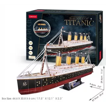 3D Puzle CubicFun Titanic LED