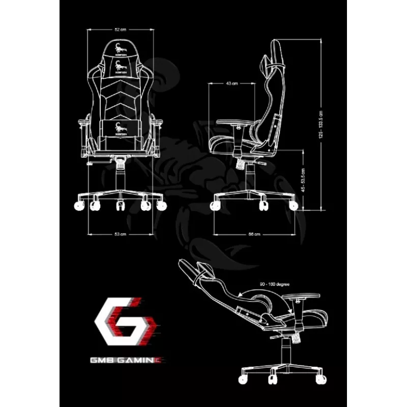 Gaming krēsls Gembird GC-SCORPION-05X
