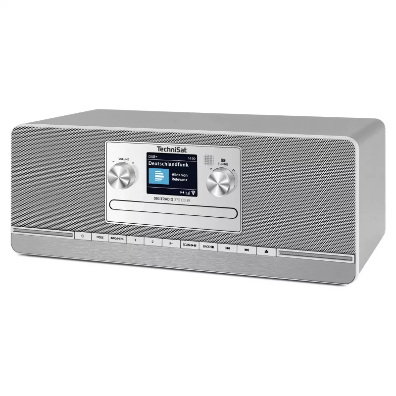 TechniSat DIGITRADIO 372 CD IR interneta, analogā un digitālā radio, antracīts/sudrabs