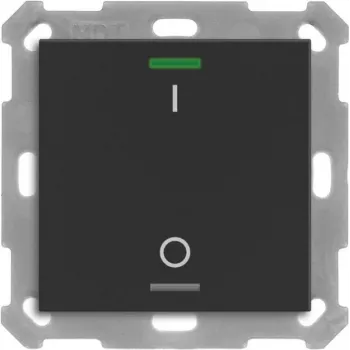 MDT BE-TAL550106.B1 KNX spiedpoga Light 55 1-virziena RGBW matēti melna