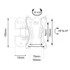 TV sienas stiprinājums MACLEAN MC-415 13–32 collu ekrāniem, VESA 100×100, slodze 30 kg
