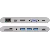 Goobay USB-C™ Multiport-Adapter - All in 1 - Alumīnijs - Sudrabs (62113)