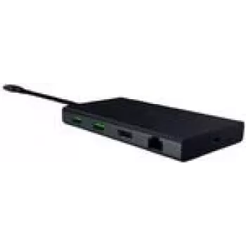 Razer USB-C Dokstacija - Melna - 4K pie 60 Hz - 85W Power Delivery - uzlādes/dokošanas stacija (RC21-02250100-R3M1)