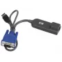 Hewlett-Packard HP USB saskarnes adapteris - Video- / USB-Paplašinājums - HP TFT7600 G2, BLc3000 Enclosure, ProLiant DL360p Gen8, ML350e Gen8, Server Console Switch (AF628A)