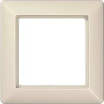 JUNG AS 581 rāmja pārsegs, ziloņkaula krāsa, duroplast, 1-vietīgs, 80.5 x 80.5 mm
