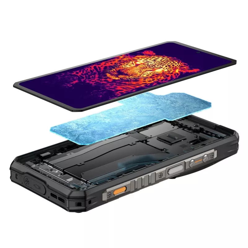 Izturīgais viedtālrunis UleFone Armor 28 Ultra Thermal 5G — 16GB RAM, 1TB krātuve, melns