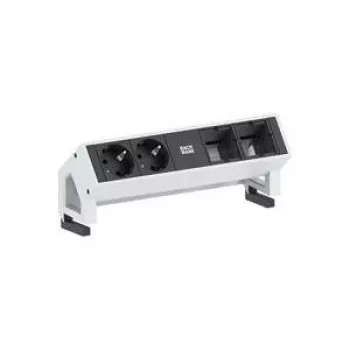Bachmann DESK2 2× kontaktligzdu pagarinātājs galdam
