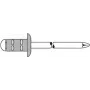 Aklo kniede GESIPA PG Al/A2 3,2x8 mm RAL9005 Melns, iepakojums 1000 gab.