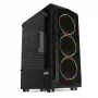 PC korpuss IBOX LUPUS 27 Midi Tower ATX, rūdīts stikls, RGB, 455×200×380 mm, atbalsta ATX, GPU līdz 32 cm