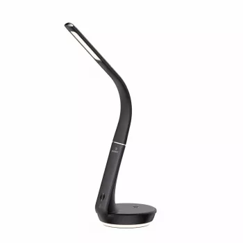 Galda lampa Hawk HW-LAMP02 Melna — regulējams spilgtums, regulējama roka