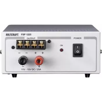 Laboratorijas barošanas bloks Voltcraft FSP 1225 — regulējams 11–15 V līdzstrāva, 25 A