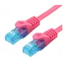 LOGON TCU55U015M tīkla savienojuma kabelis Cat5e U/UTP (UTP), 1,5 m, fuksīna