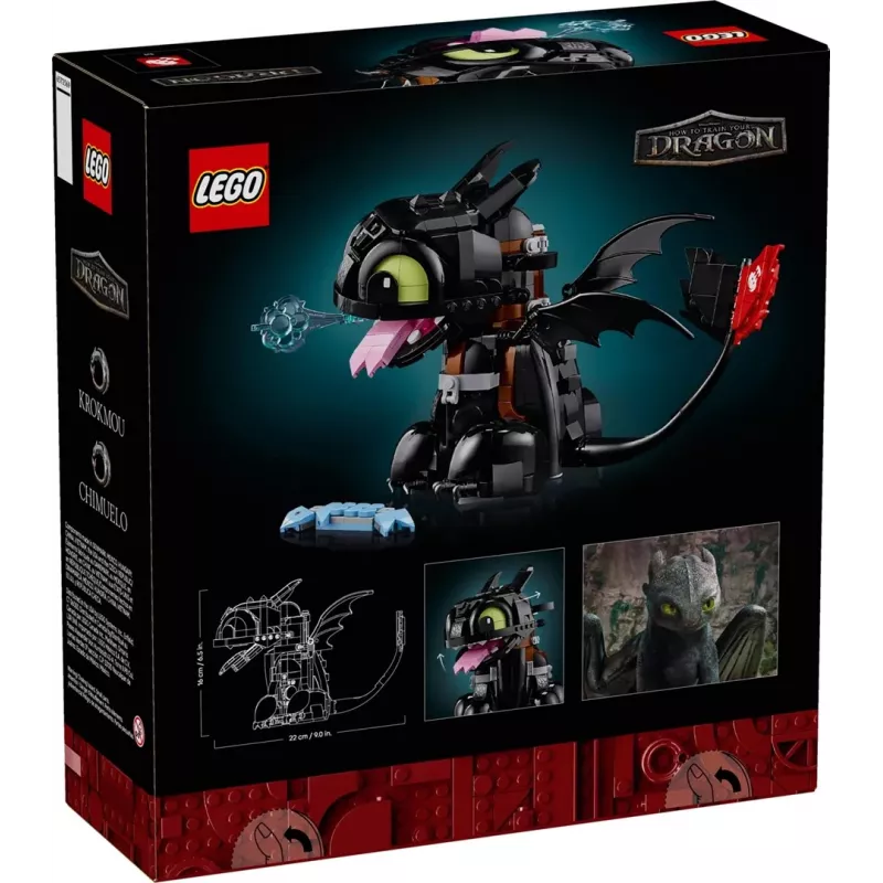 LEGO ICONS 10375 Kā pieradināt pūķi: Bezzobains