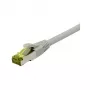 Savienojuma kabelis RJ45, CAT6A 500MHz, 15m, Pelēks, S-STP (S/FTP), TPE/LSZH (Ultraflex), AWG26, ar Cat.7 neapstrādātu kabeli, Synergy 21 (S217610)