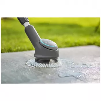 GARDENA Diska birste Soft, akumulatora daudzfunkcionālajam tīrītājam AquaBrush, mazgāšanas birste (pelēka/tirkīza)