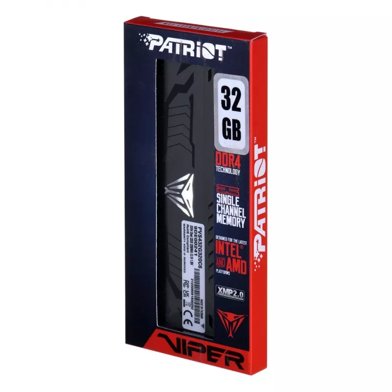 Patriot Viper Steel 32 GB DDR4-3200 CL16 atmiņas modulis (PVS432G320C6)