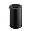 Durable 330601 atkritumu tvertne, apaļa, tērauda, melna, 30 L