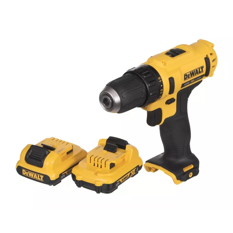 DeWALT DCD bezatslēgas 10,8V bezvadu urbjmašīna-skrūvgriezis Li-Ion, Eiropas kontaktdakša