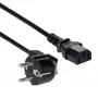 Akyga AK-PC-05C barošanas kabelis, CEE 7/7 uz IEC C13, varš 3 x 1 mm², 5 m, melns