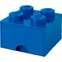 LEGO Brick Drawer 4 Zils, Uzglabāšanas kaste Zila