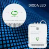 Gāzes noplūdes un oglekļa monoksīda detektors ar LED indikāciju