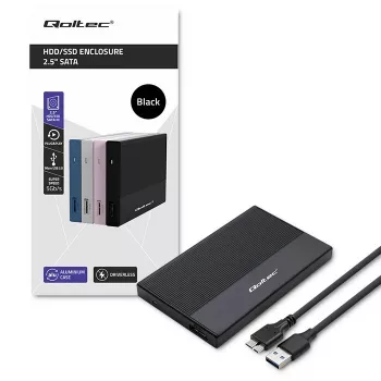 Korpuss 2.5 collu SATA SSD/HDD QOLTEC 52277 USB 3.0