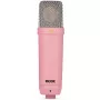Studijas kondensatora mikrofons RØDE NT1 Signature Pink — kardiīds, 20–20000 Hz, -32 dB jutība, XLR