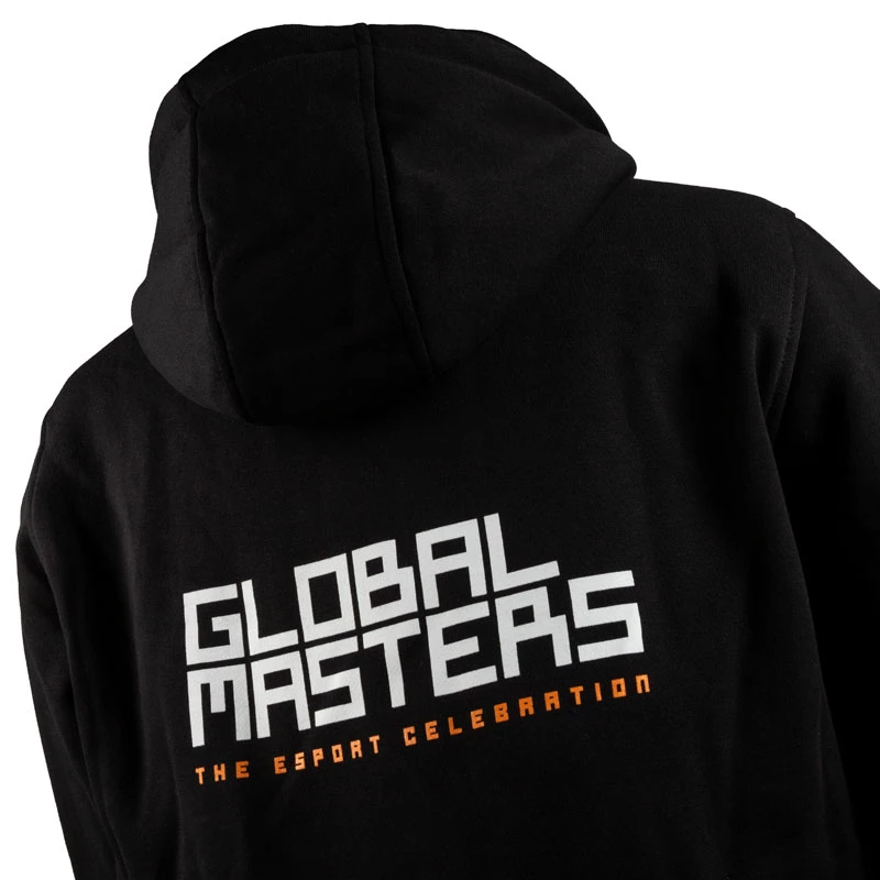 Global Masters Kapuce GM Logo - melna (M)