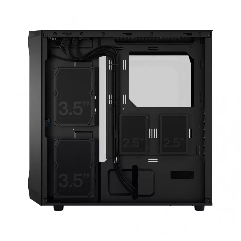 Fractal Design Focus 2 RGB Tempered Glass Mid Tower ATX datora korpuss - Melns