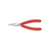 Knipex elektronikas knaibles, kopējais garums 115 mm, plakanas platās spīles, forma 1, lodveida gals