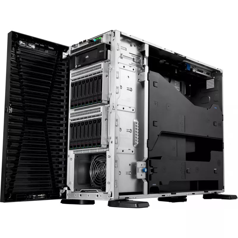 HPE ProLiant ML110 Gen11 4510 12-kodolu 1p 64GB-R MR408i-o 8SFF 2x480GB SSD 2x1000W RPS EU Server