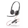 HP Poly Blackwire C3225 USB - 3200 sērija - Austiņas - Uz auss - Vadu - USB, 3,5 mm ligzda - Trokšņu izolācija (209747-101)