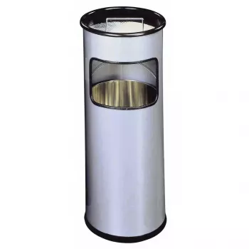 Atkritumu tvertne Durable 333023 17 L apaļa metāla sudraba
