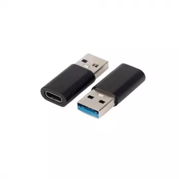 Microconnect USB3.0ACF USB A uz USB C pārveidotājs, melns