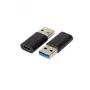 Microconnect USB3.0ACF USB A uz USB C pārveidotājs, melns