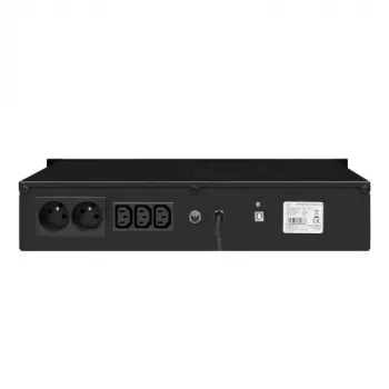 Rackmontējams line-interaktīvs UPS EVER ECO Pro 1200 AVR CDS, 1.2 kVA (650 W jauda), 2U, 3× C13, USB-B, AVR, VRLA 12 V 5 Ah ×2