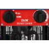 Sildītājs ar ventilatoru BLAUPUNKT EH7010 — 2000 W, nerūsējošā tērauda elements, IPX4, grīdas novietošana, līdz 22 m², melns/zils/sarkans