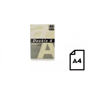 Krāsainais papīrs Double A, 80g, A4, 500 loksnes, ziloņkaula