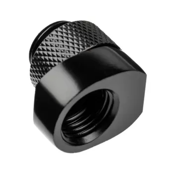 Šļūtenes savienotājs Alphacool 17604 Melns 1/4 collu vītne