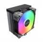Montech NX400 Black ARGB procesora dzesētājs ar ventilatoru, vairākām ligzdām, 120 mm, melns