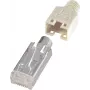 renkforce RJ45 savienotājs, ekranēts CAT5e spraudnis, taisns, 8P8C, bēšs H9540.1-10, 10 gab.
