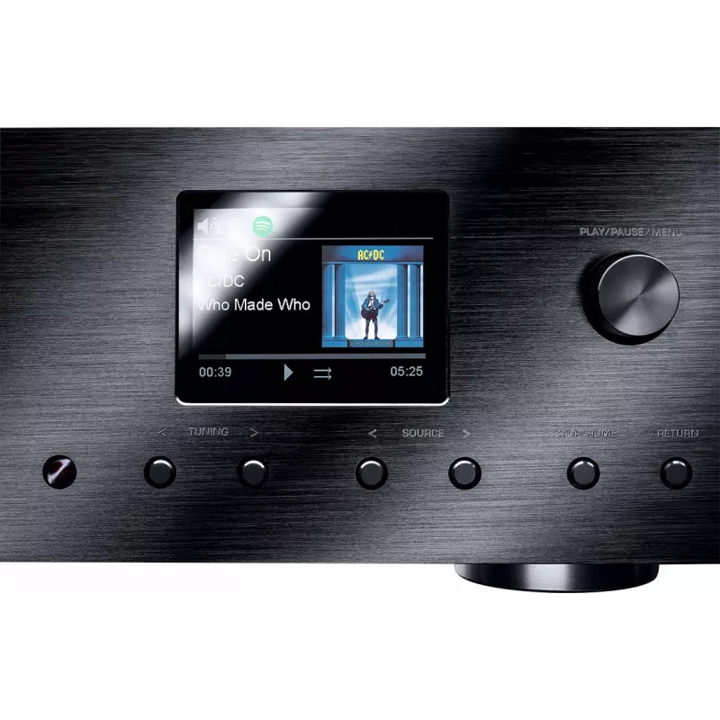 Stereo uztvērējs Magnat MC 400 — 2.0 kanāli, 40 W uz kanālu, CD atskaņotājs, Wi‑Fi, Bluetooth, DAB/FM, Ethernet (melns)