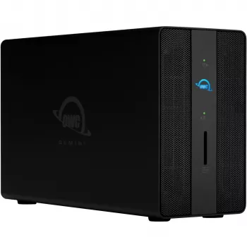 OWC Gemini Dual drive TB3 aparatūras RAID krātuve un dokstacija - Thunderbolt 3