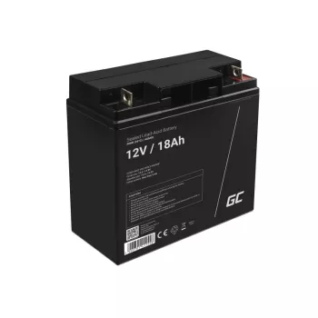 Uzlādējams noslēgts svina-skābes akumulators Green Cell AGM09 12 V 18000 mAh, Melns, 167×77×181 mm, 4.8 kg