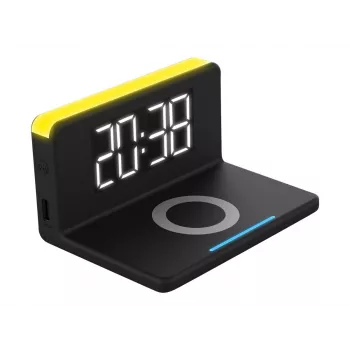 Modinātājpulkstenis Terratec ChargeAir Digital Black Yellow 286141