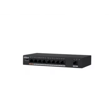 Dahua Technology PFS3009-8ET-96 Neslēdzams L2 Fast Ethernet (10/100) barošana caur Ethernet (PoE) Melns